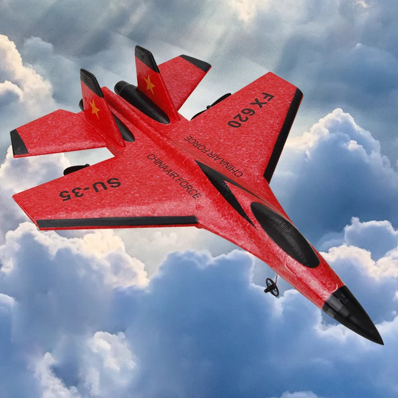 RC пяна самолет SU-35 самолет 2.4G радиоуправляем планер дистанционно управление изтребител планер самолет пяна момчета играчки за деца