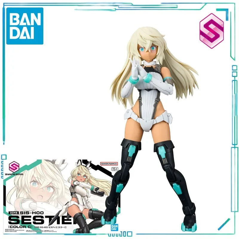 BANDAI SPIRITS Genuine 30 MINUTES SISTERS Series SIS-V00 Ruidira [Color A]，SIS-H00 Seti [Color C] Assembly Model Collection