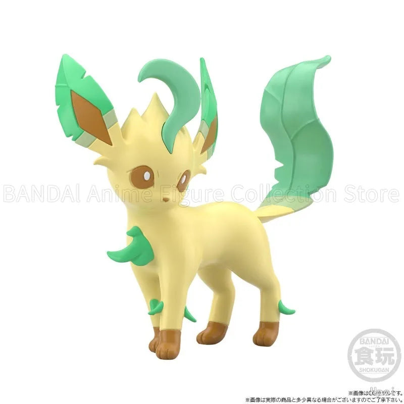 Original Bandai Pokémon SCALE WORLD Hisui Region Adaman ＆ Leafeon Model Toys Gifts Collection