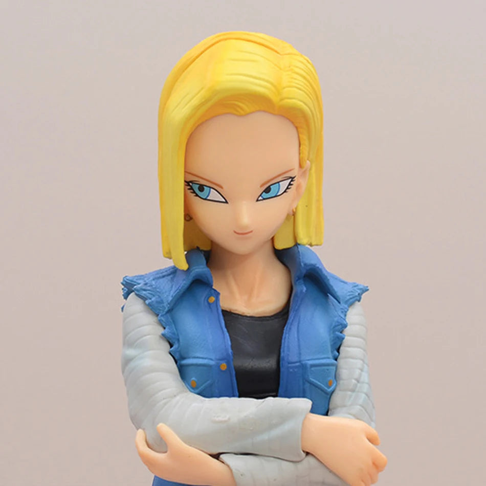 22 см аниме Dragon Ball Z Android 17 18 фигурка Android 18 PVC екшън фигурки колекция модели играчки за деца коледни подаръци