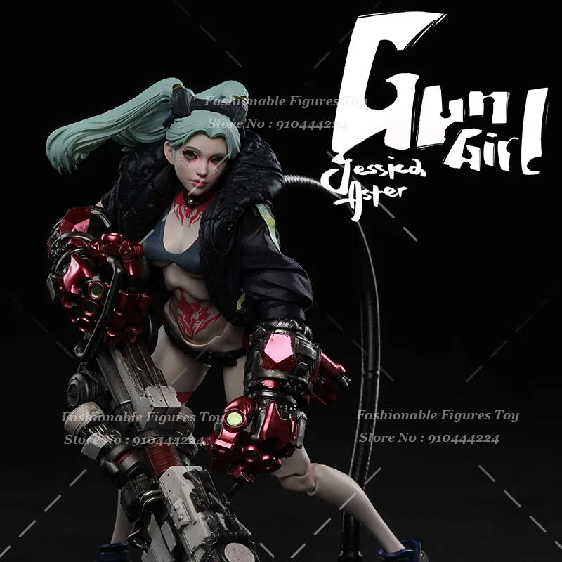 IN STOCK Romankey X COWL 1/12 Women Soldier Battle Gun Girl Jessica Anime Cool Mobile Suit Girl 6" Super Flexible Movable Model
