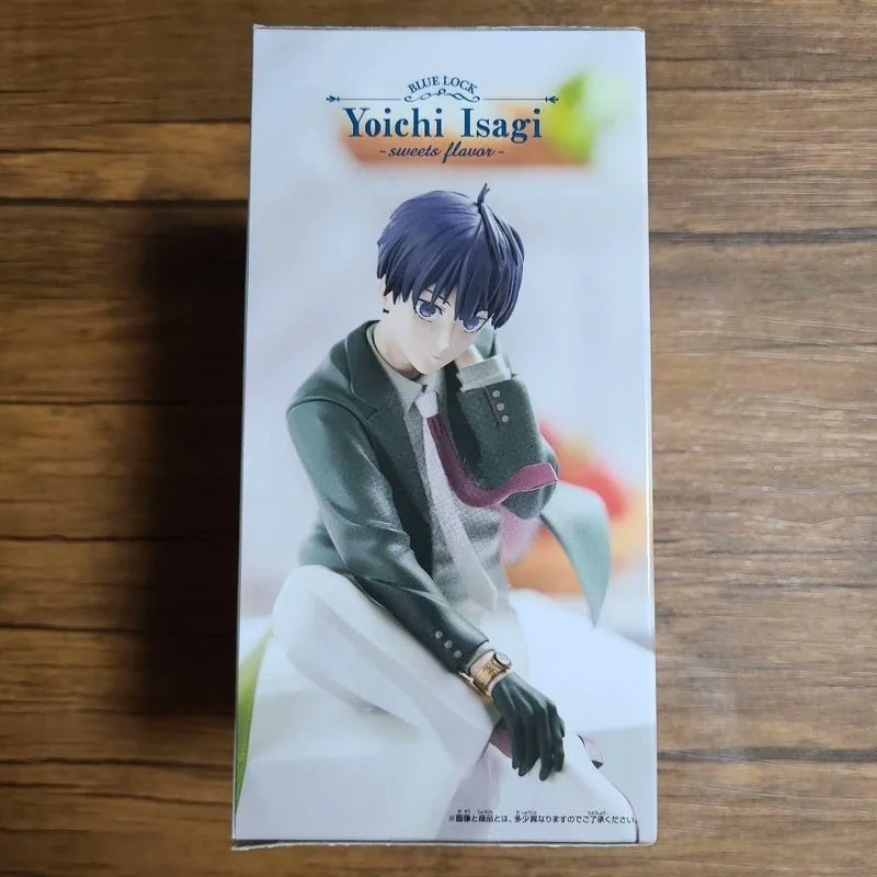 Genuine Model BANPRESTO Blue Lock 13cm Rin Itoshi Sweets Flavor Figure Anime Figurine Collections Toys Gifts