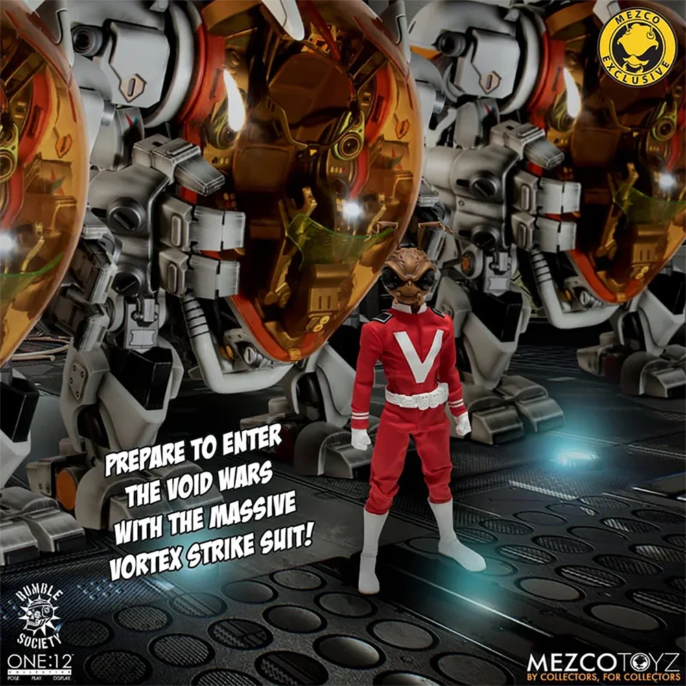 Original MEZCO One:12 Collective Void Cadet Gomez and Vortex Strike Suit Figures In Stock Action Collection Model Toys
