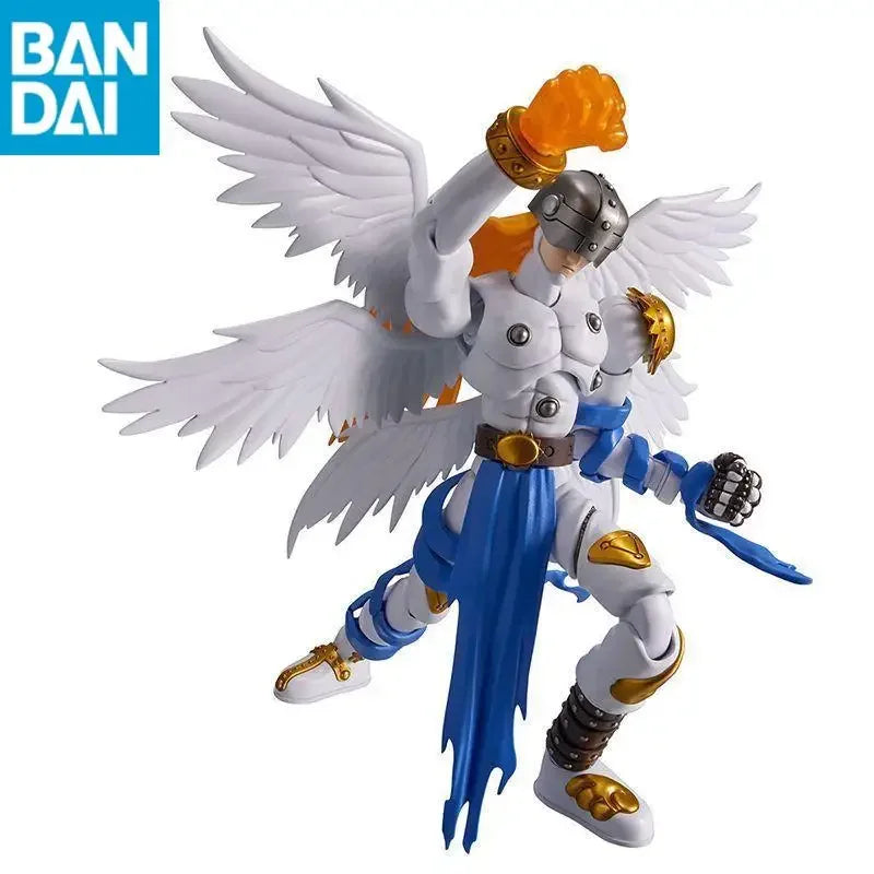 Original Bandai TV Version FRS Digimon Angemon PVC Assembly Anime Figure Model TV Version Anime Series