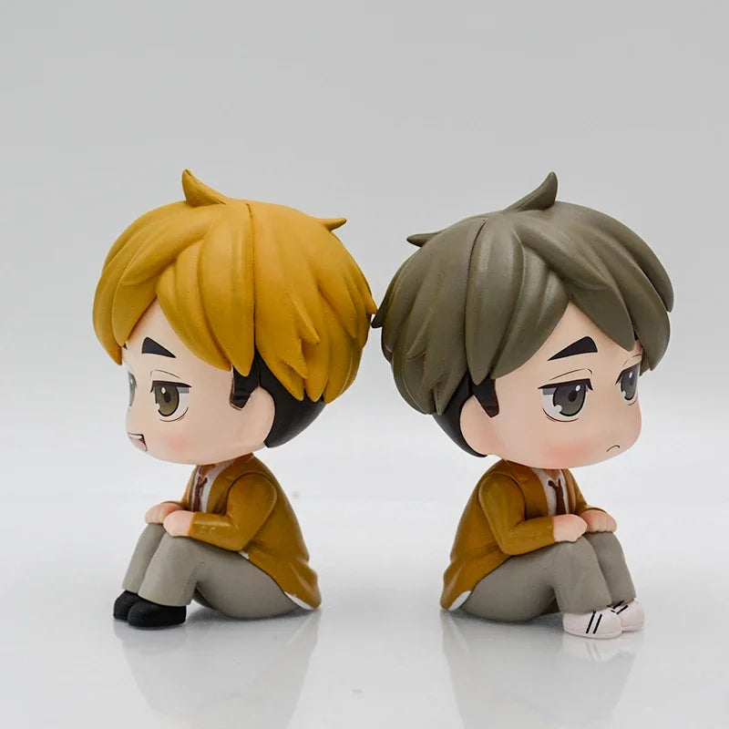 LookUp Haikyuu!! Atsumu Miya Anime Figure Osamu Miya Action Figure Kenma Kozume Figurine Q Version Statue Model Doll Toys Gifts