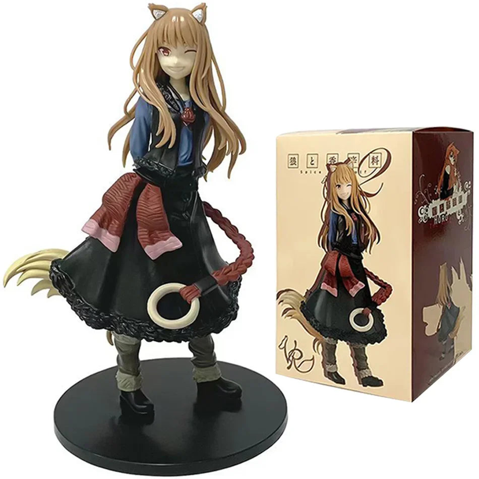17 см Аниме Вълк и Подправка Герой PVC Ръчно изработена екшън кукла Модел Декорация за Десктоп Аниме Сладка Периферия Рожден Ден Коледен Подарък