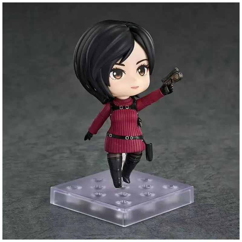 #2761 #2337 Ada Wong & Leon S. Kennedy Resident Evil Anime Figure Set  Swappable Faces Movable Joints Action Figure For Gift