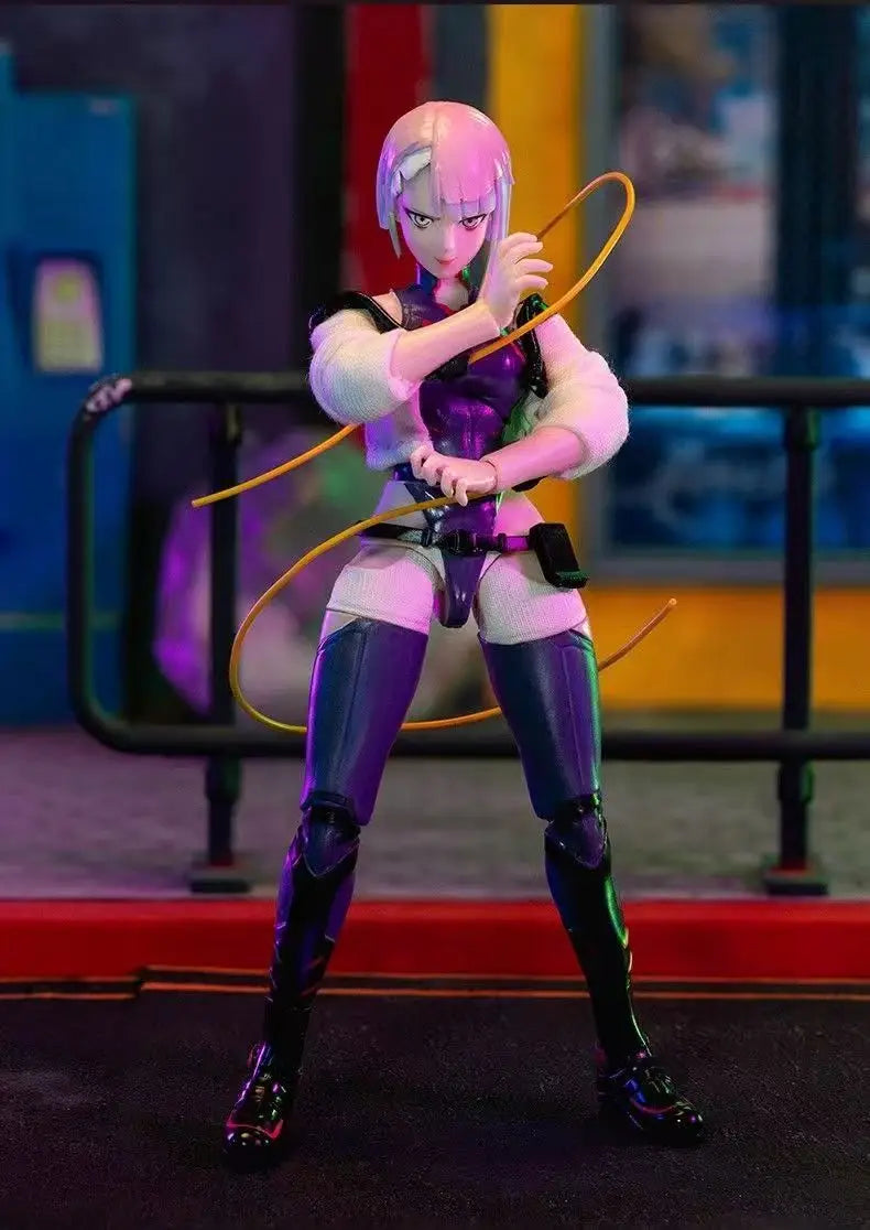Original Jada Cyberpunk: Edgerunners Figur David Martinez Actionfiguren Lucy Kushinada Figur Modell Puppe Sammlerstück Geschenk