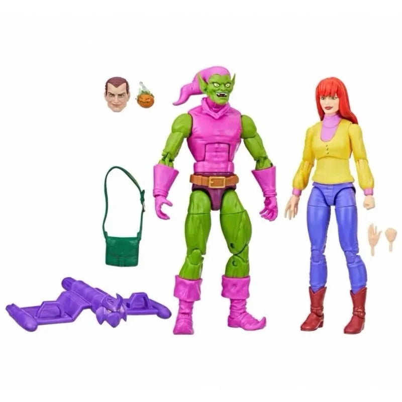 New Original Hasbro Marvel Legends Series SPIDER-MAN GREEN GOBLIN MARY JANE WATSO Action Figure Gift Model