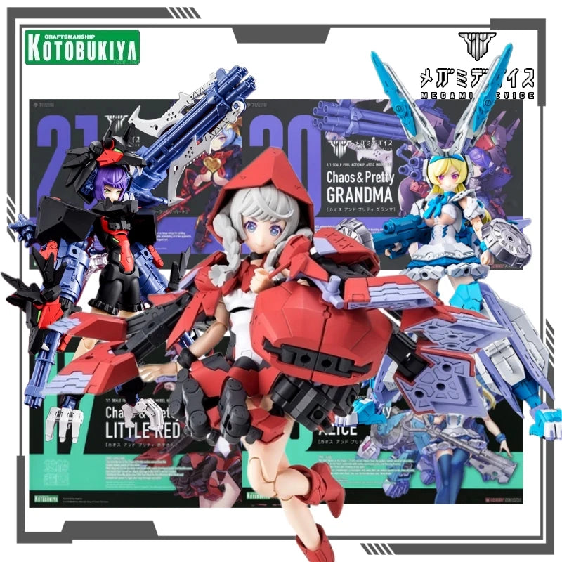 Kotobukiya Original MEGAMI DEVICE Series Chaos&BeautyAnime Figure Assembly Model Toys Collectible Model Ornaments Gifts for Boys