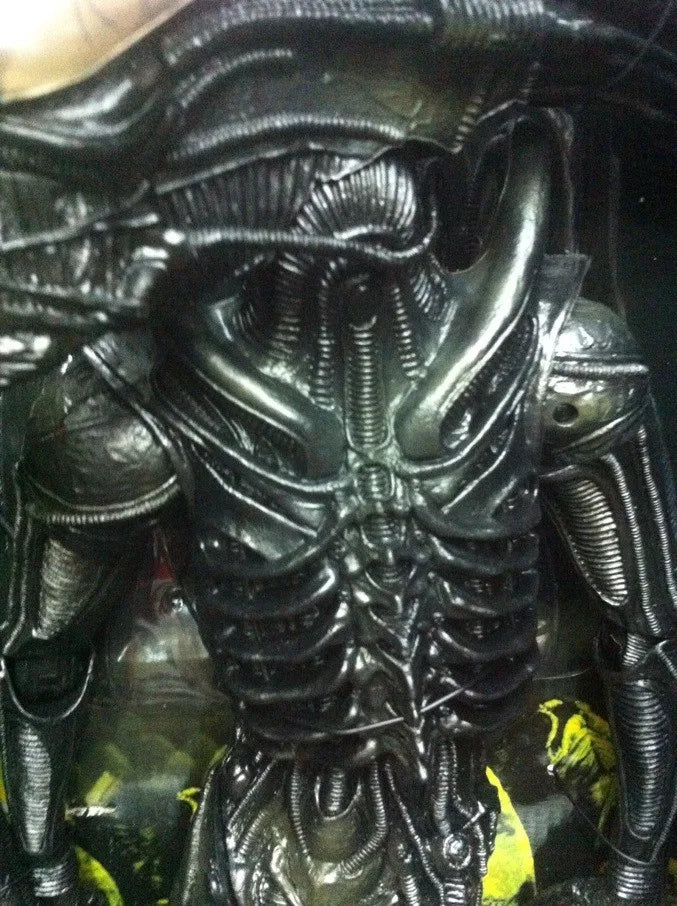 18inch Alien Horror Halloween 1979  transparent skull Warrior alien battle reverse alien movable doll model figurine desktop