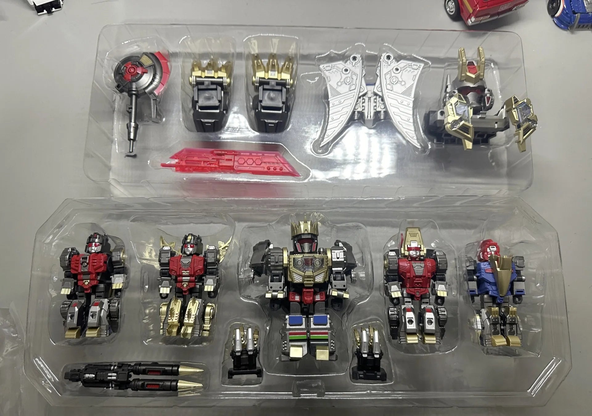 In Stock JIGUANGMAO Q Edition Bruticus BRUTY Beast Bruticus Deformation Toys Movable Model Onslaught Combination JGM-SKP03