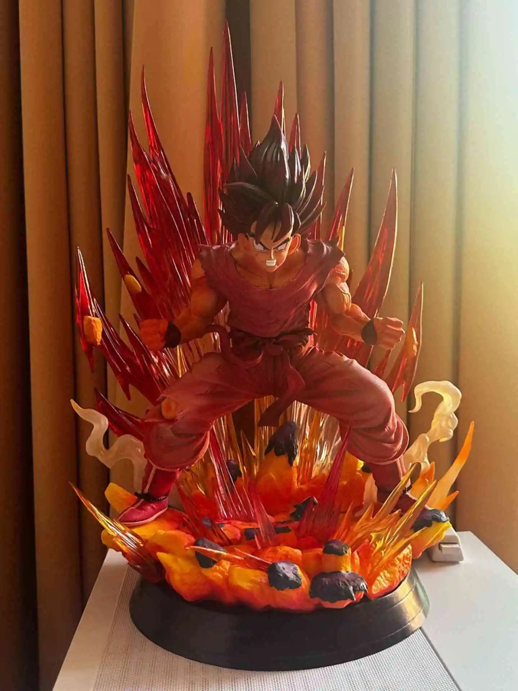 Goku Kaioken  Dragon BallZ The Fourth Form SSj3 Broly 14.96Inch/36cm Can Move Roar Anime PVC Outbreak Figure Toys Gifts