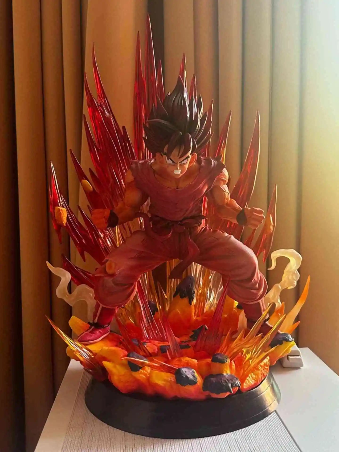 Goku Kaioken  Dragon BallZ The Fourth Form SSj3 Broly 14.96Inch/36cm Can Move Roar Anime PVC Outbreak Figure Toys Gifts