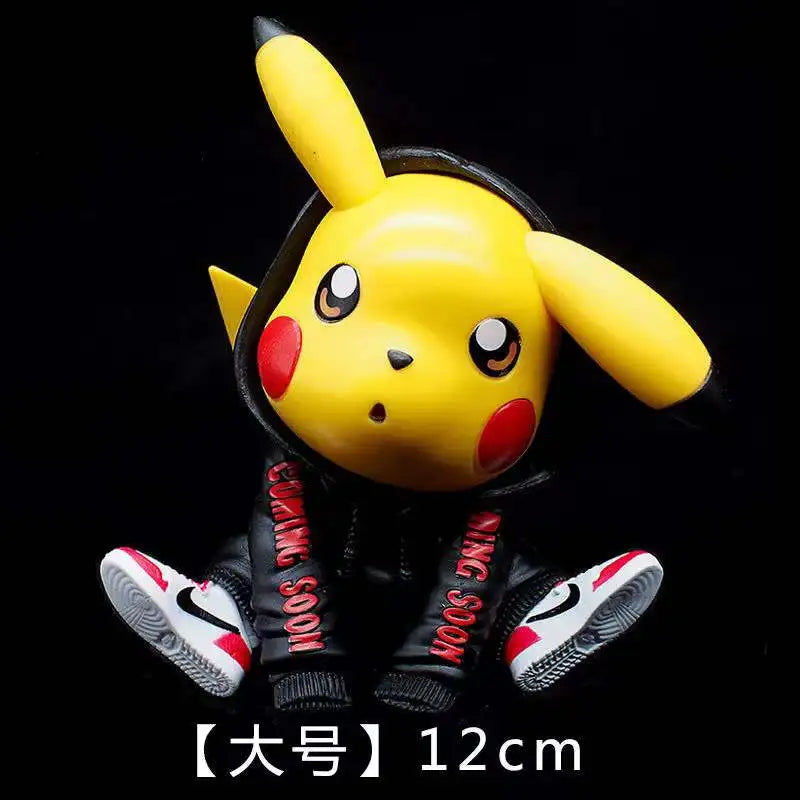 Anime Pokemon 12CM Pikachu Cosplay Action Figure Mini Q Cute Cartoon PVC Model Toys Children Gifts