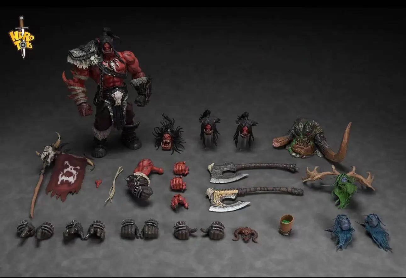In Stock Herotoys Red Limited Edition Horde Warchief Old Roar Grommash Hellscream
