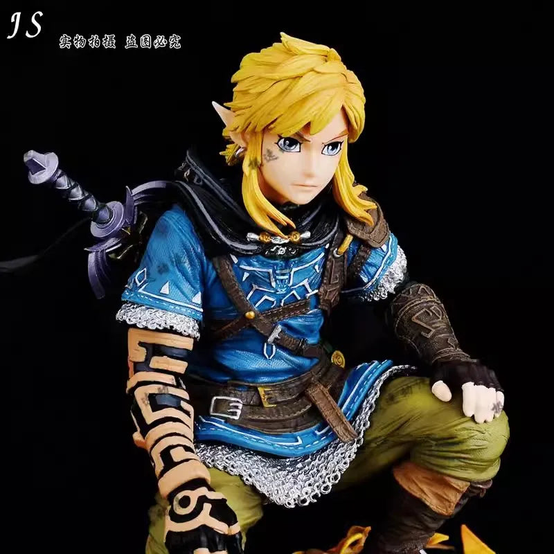 38cm The Legend Of Zelda Figure Link Figures Statue Anime Periphery Model Dolls Desk Decoration Kids Toy New Year Gifts