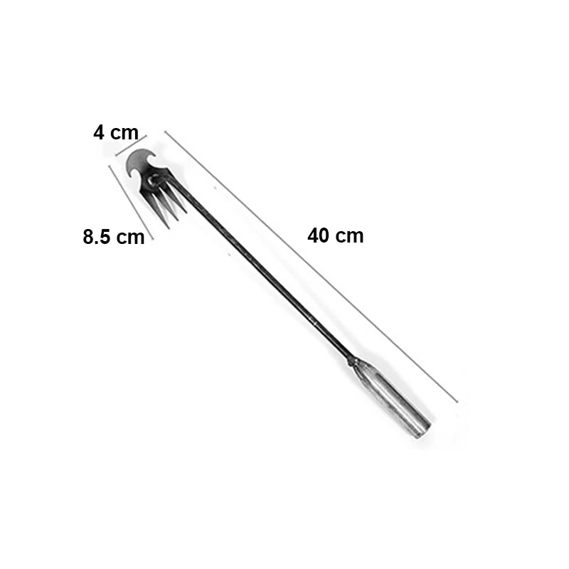 4 Teeths - Multifunctional Hand Weeder for Garden - Durable & Portable Garden Weeding Tool for Vegetable Gardening & Farm Planti