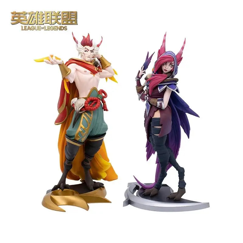 League of Legends Xayah & Rakan Action Figures - the Rebel & the Charmer Anime Collectible Doll Gift Toy in Stock