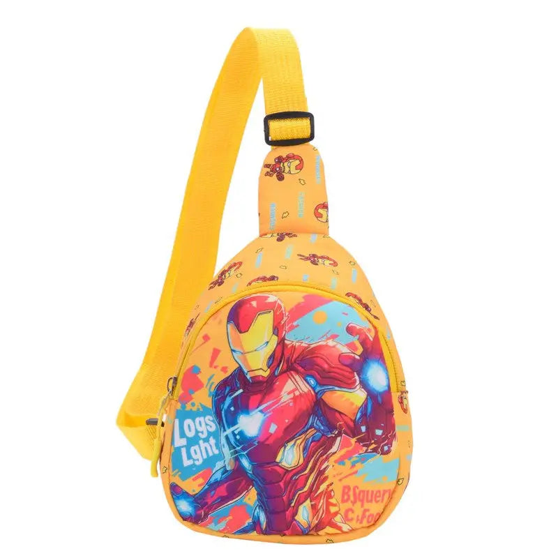 Marvel The Avengers 4 Spiderman Captain America Cartoon Peripheral Kids Crossbody Bag Going Out Stylish and Versatile Chest Bag