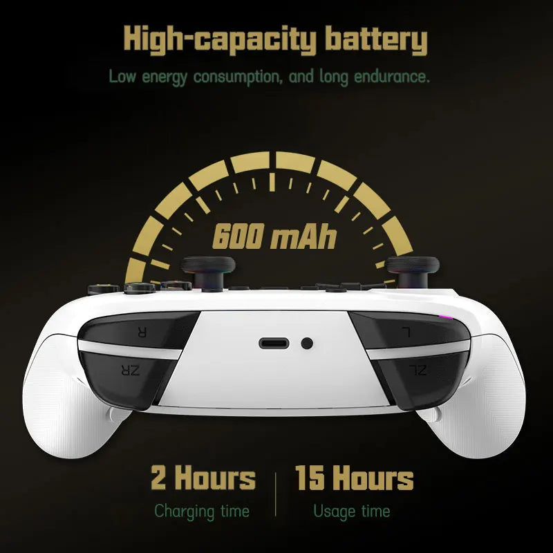 Wireless Gamepad For Pro Switch Elite BT Controller for Switch OLED/Lite Joystick For PC/Steam Deck With 6 Axis