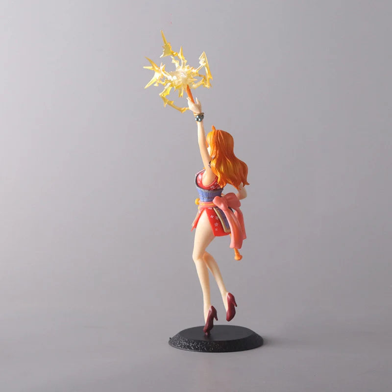 23 см One Piece Аниме Фигурки Nami Красавица Момиче Стоящо Екшън Фигурка PVC Колекционерски Модел Кукла Орнаменти Играчки Детски Подаръци