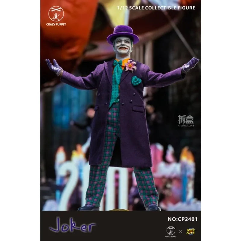 CPTOYS NICE TOYS Original 1/12 Finished Movable Doll Joker 1989 Edition Anime Action Figure Toys Collectible Gifts for Boys
