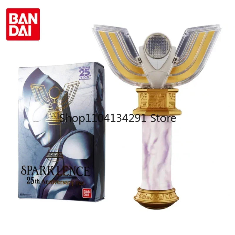 BANDAI Original UR Ultra Replica Ultraman Tiga Spark Lence 25th Anniversary Ver. Anime Action Figures Toys Kids Children Gifts