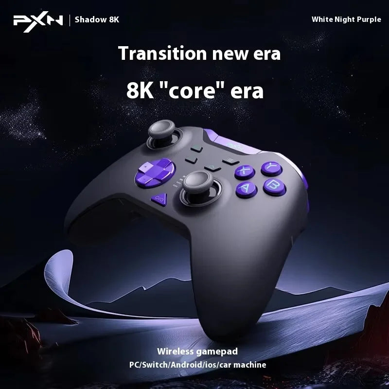 PXN P5 8K Gamepad Three Mode Wireless Game Controller Custom 8000Hz Polling Rate Hall Trigger Gamepads For PC NS Smartphone