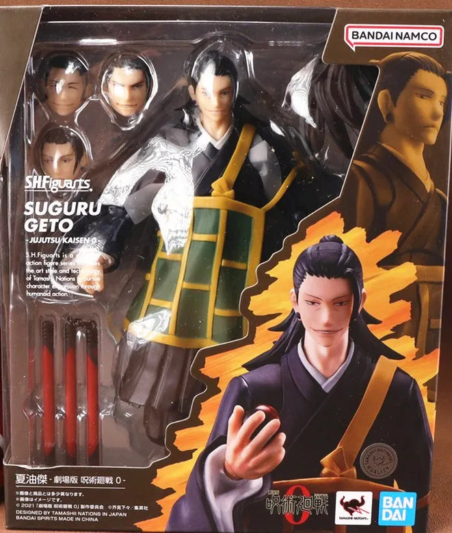 Bandai Original Jujutsu Kaisen Figure Gojo Satoru Itadori Yuji Fushiguro Megumi Kugisaki Nobara Anime Model Toy Gifts