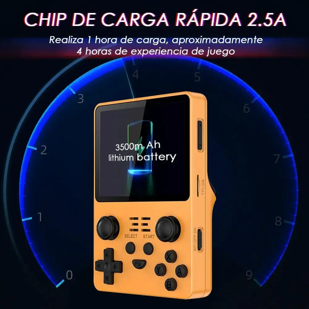 Retro Game Console RGB20S Open Source System 3.5 Inch IPS Screen Handheld Game Console 128G, 20000+Games