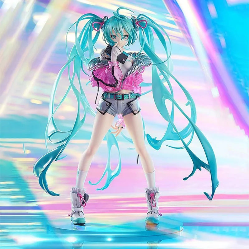 24CM Idol Hatsune Miku Kawaii Anime Girl KO Action Figurines Dance Animation Model Exquisite Desktop Decoration Trendy Toys Gift