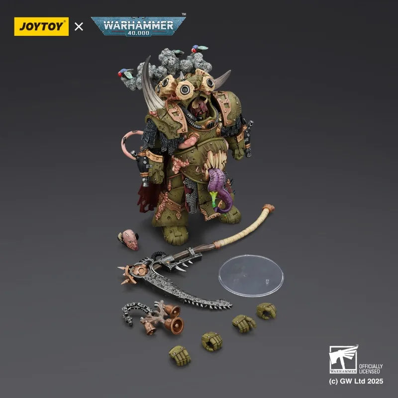 JOYTOY Warhammer 40K Death Guard 1/18 Action Figure Doll Deathshroud Terminator Champion Anime Collection Model Collectible Toys
