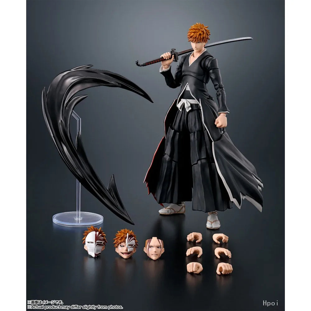 100% Authentic In Stock Bandai S.H.Figuarts BLEACH Kurosaki Ichigo - Getsuga Tensho - Highly Detailed Action Figure Toy
