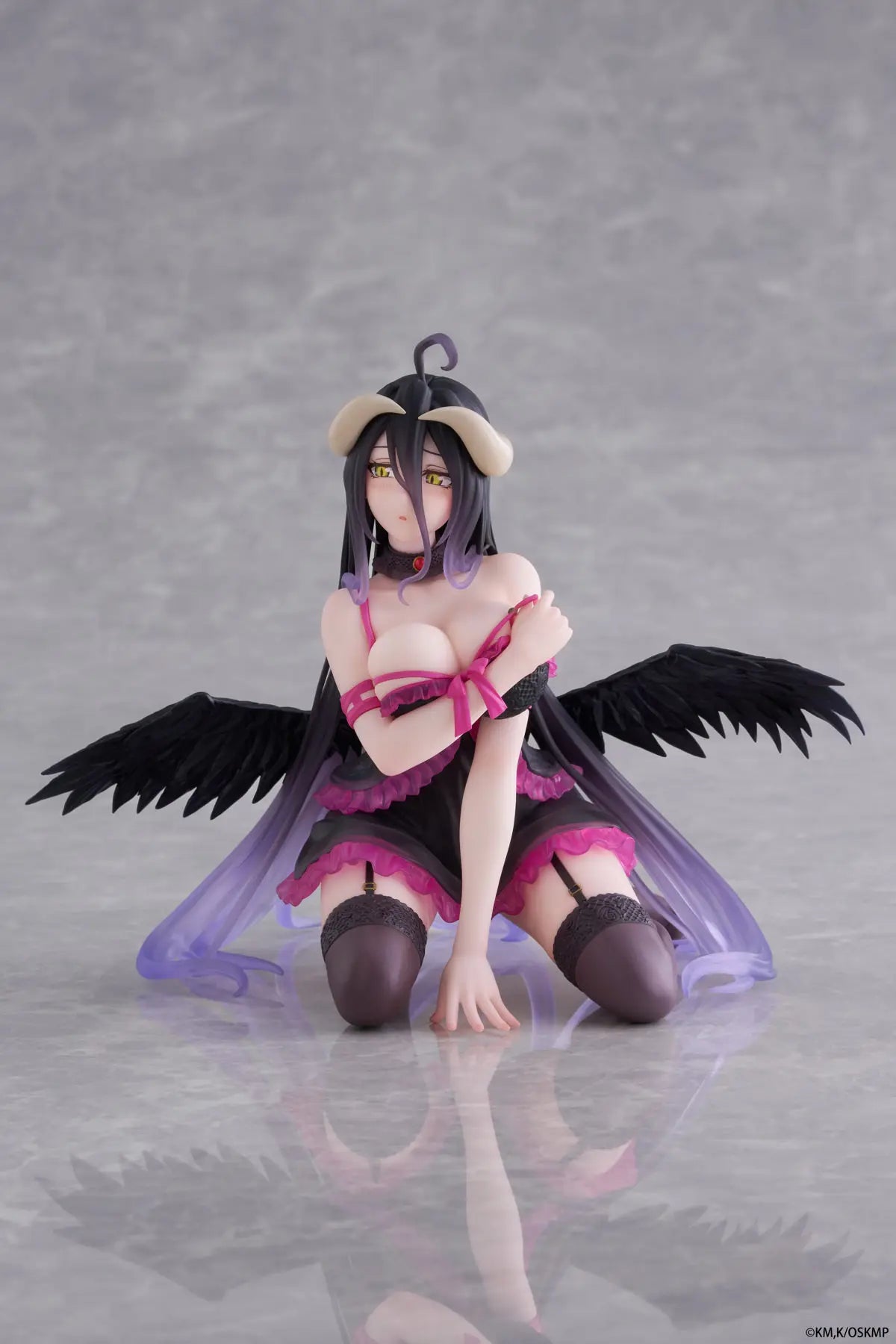 In Stock TAiTO Desktop Cute OVERLORD ALBEDO Pajamas Ver. 13CM PVC Anime Action Figures Model Collection Toy