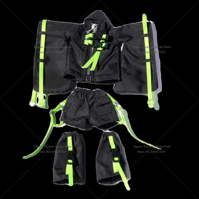 A-006 1/12 Mobile Suit Girl Trendy Hunting Style A-007 Anniversary Black White Vanguard Cosplay Kleidungsset für 6" Figur