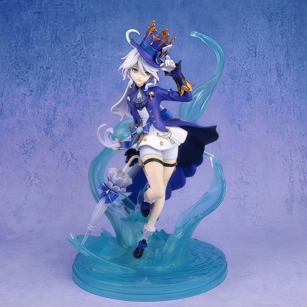 In Stock 23cm Genshin Impact Anime Figures Furina Focalors Figure Pvc Statue Doll GK Collection Model Desk Decoration Toys Gifts