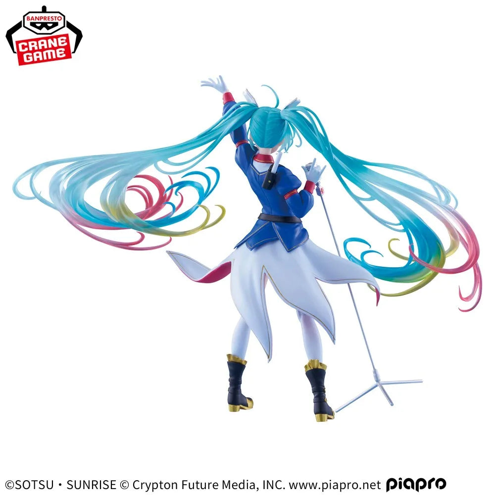 In Stock Bandai Original Genuine BPEV Banpresto Evolve Gundam Collaboration Hatsune Miku 21cm Collections Model Toy Figures Gift