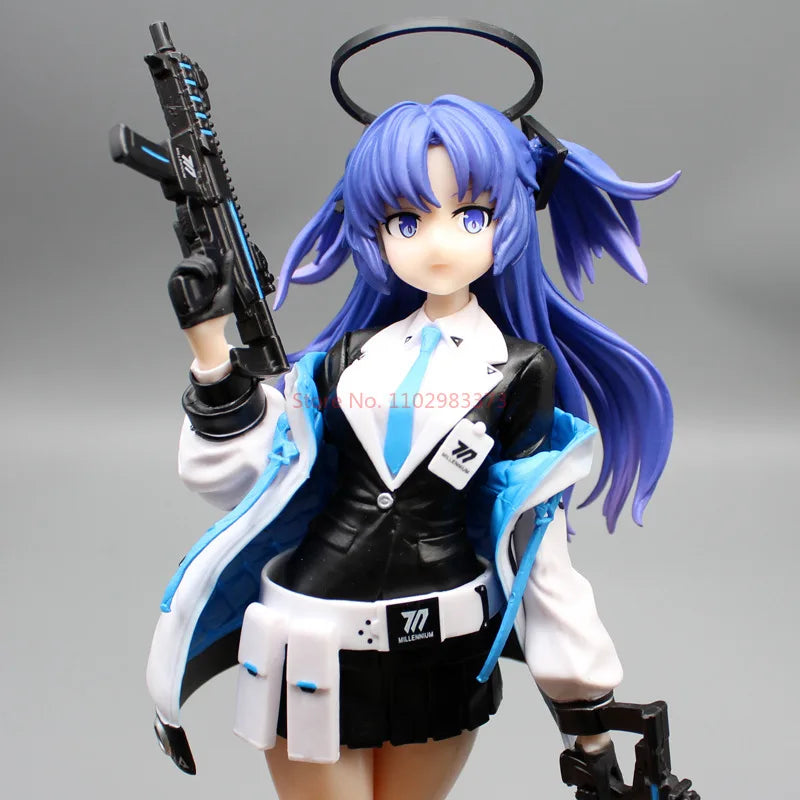 Anime Figures 24cm Blue Archive Hayase Yuka Gk Statue Game Model Collectible Toys Cute Ornament Desktop Decoration Adult Gifts