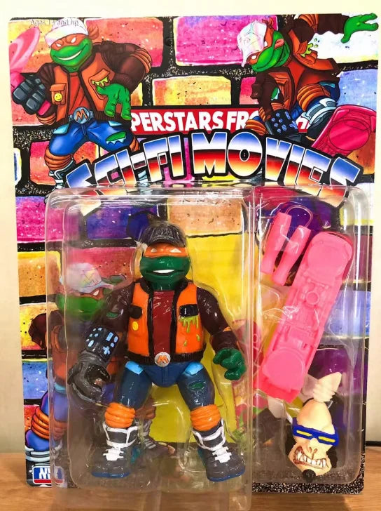 NIX X TURBOPORK Original First Edition Ninja Turtles Halloween Limited Edition Zombie Turtles Michelangelo Exclusive Model Toy
