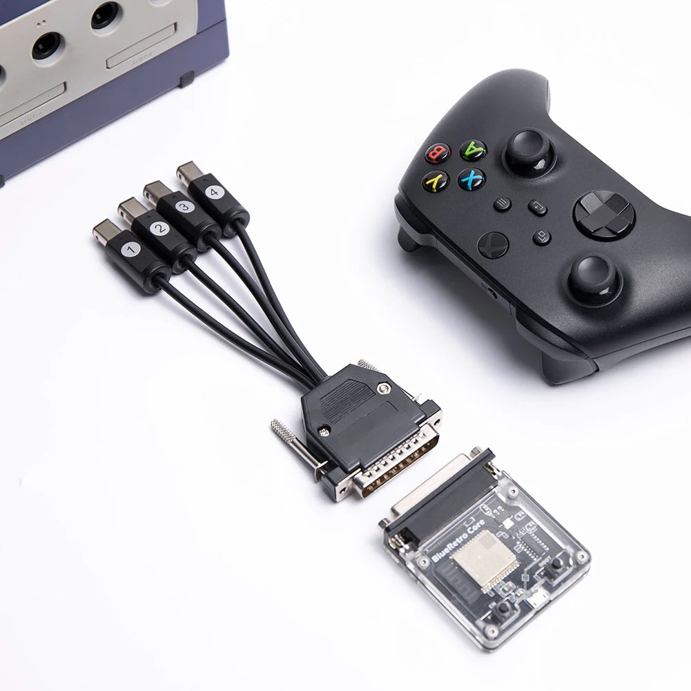 BlueRetro Bluetooth Wireless Game Controllers Converter Adapter For Nintendo GameCube Suitable PS4 5 Xbox One Switch Pro Handle