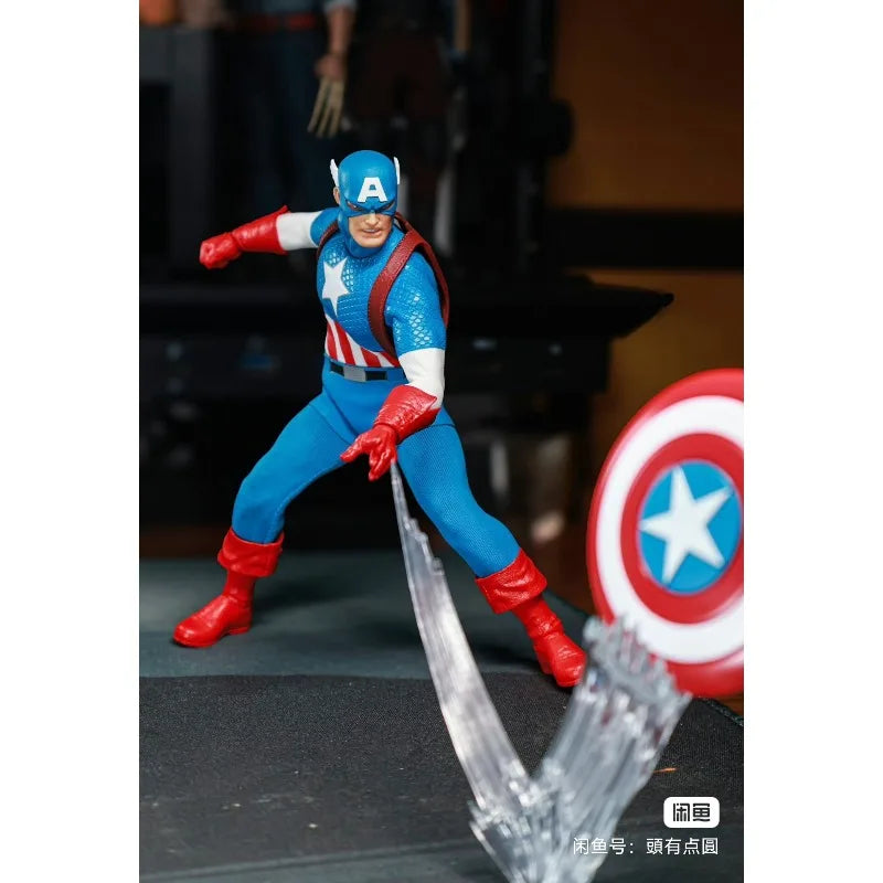 Spot New Genuine Mezco Ant One: 12 Captain America: The Platinum Age Action Figure Toy Gift Fan Collection