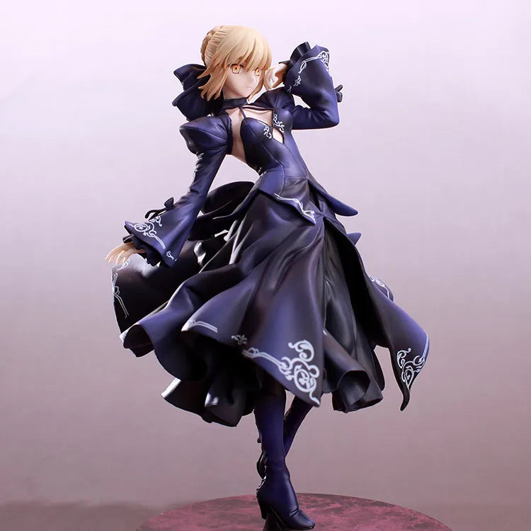 25CM Fate Zero Fate Stay Night Black Saber Arturia Pendragon Action Figure Toys Collection Christmas Gift