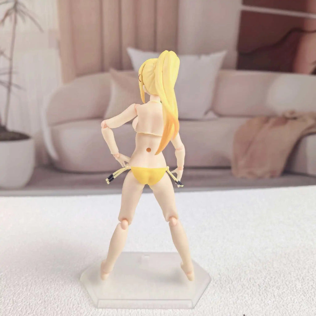 Fgma Darkness Anime Figure EX-065 Darkness Swimsuit Ver. Action Figurine Collection Statue Model Room Decora Desk Toys Gifts