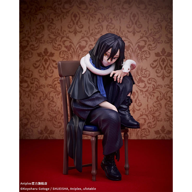 Demon Slayer Shinazugawa Sanemi 16cm Action Figures Model Iguro Obanai Anime Peripheral Collection Decoration Birthday Xmas Gift