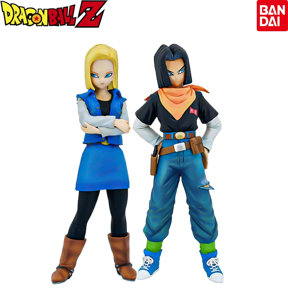 9,44 Zoll/24 cm Anime Dragon Ball Z Figur Android 18 und Android 17 PVC Actionfiguren Sammlung Modell Spielzeug Geschenke