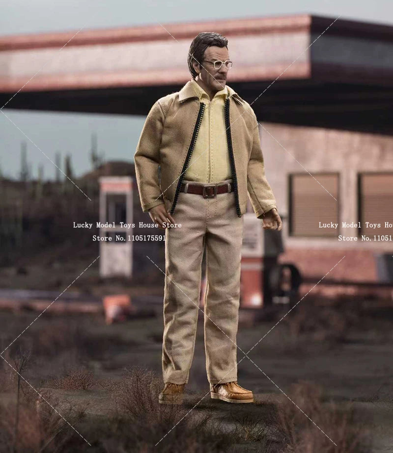 Manipple Studio 1/12 Collectible Old White Cloth Action Figure Breaking Bad Chemical Teacher 6inch Man Soldier Model Gifts