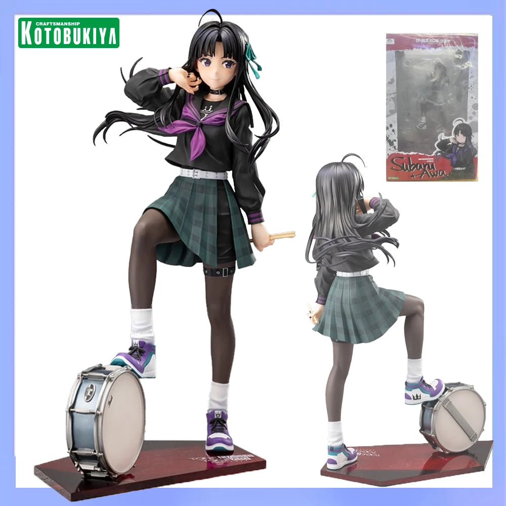 Original in Stock Kotobukiya Girls Band Cry - Awa Subaru Collection Series Model Cartoon Character Anime Figure Model Decoration
