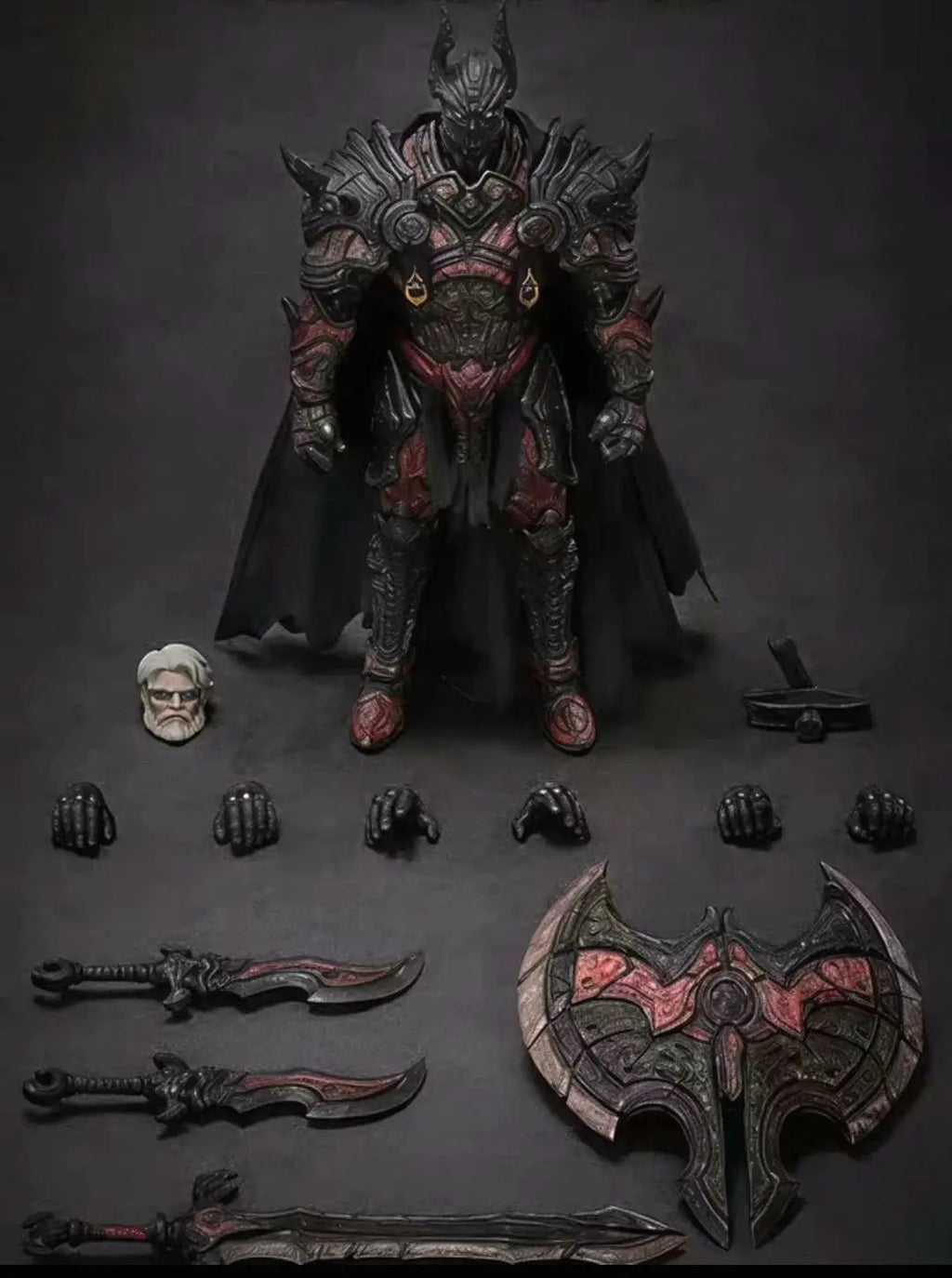 In-stock VTOYS X BMS War Knight: The Ruthless Death Knight Hell Batman 1/12 Action Figure Model Collectible Gift