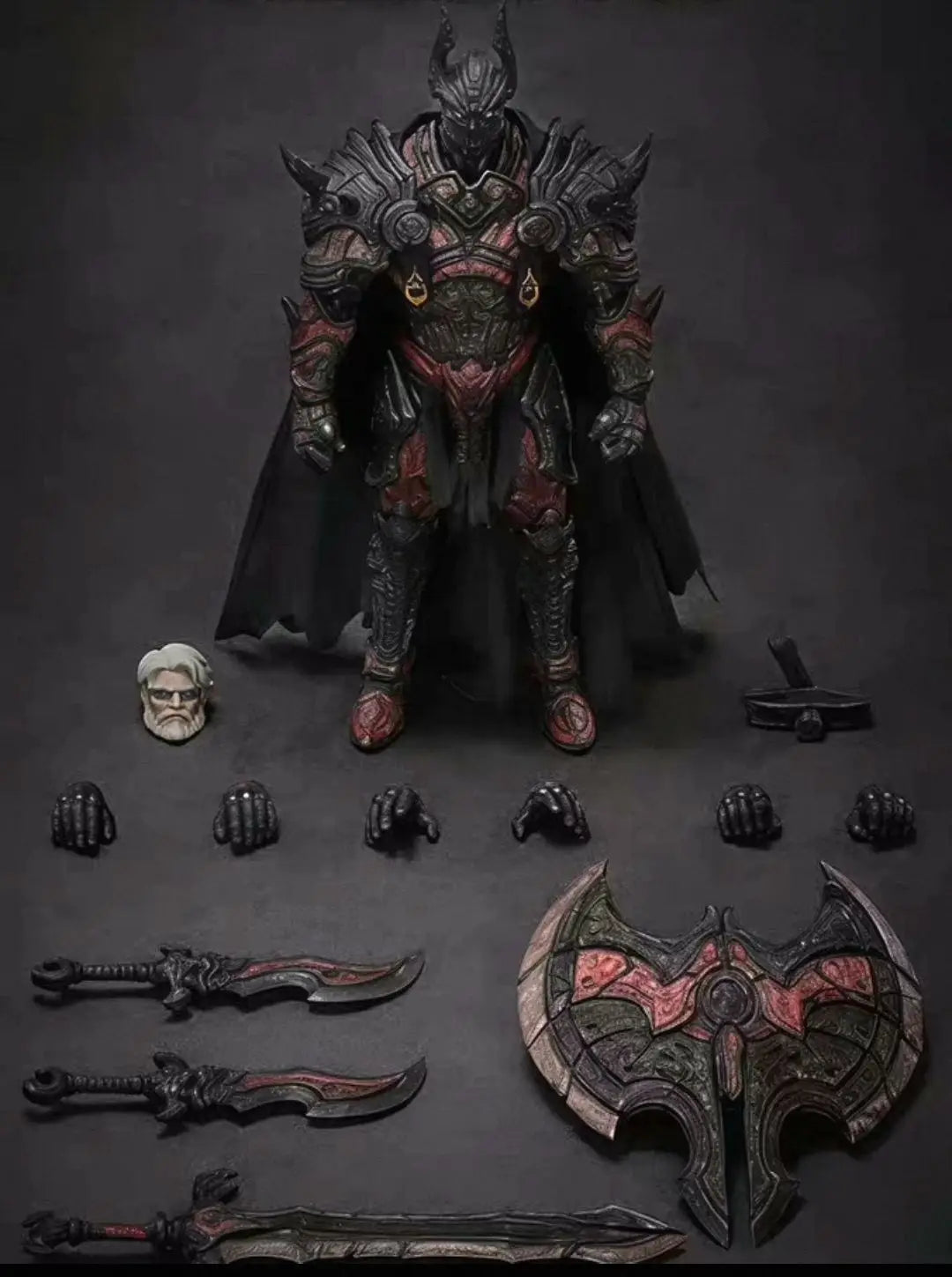 In-stock VTOYS X BMS War Knight: The Ruthless Death Knight Hell Batman 1/12 Action Figure Model Collectible Gift